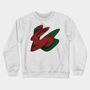 Red rabbit Crewneck Sweatshirt